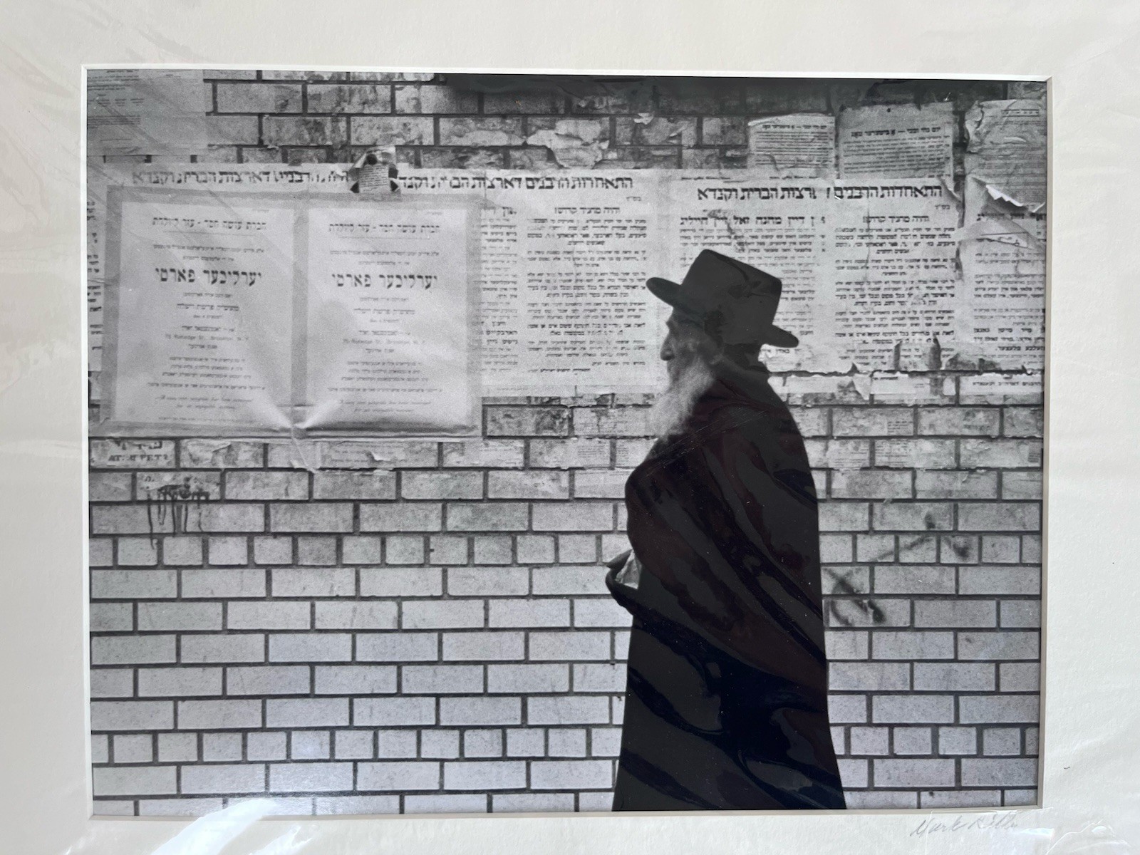 Mark Ritter Signed Photography – “Lubavitch Rebbe – New York City” B&W Print