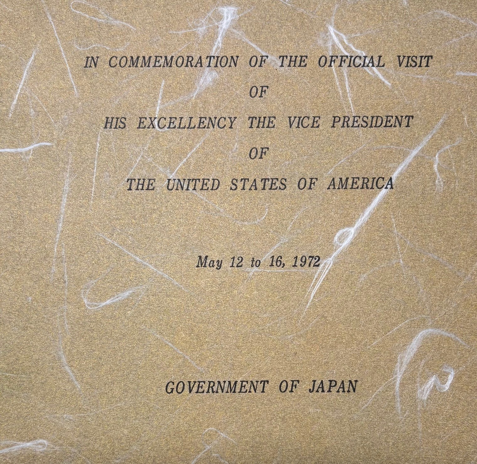 Official 1972 SPIRO AGNEW ‘Okinawa Reversion’ JAPAN UNITED STATES Photo ALBUM