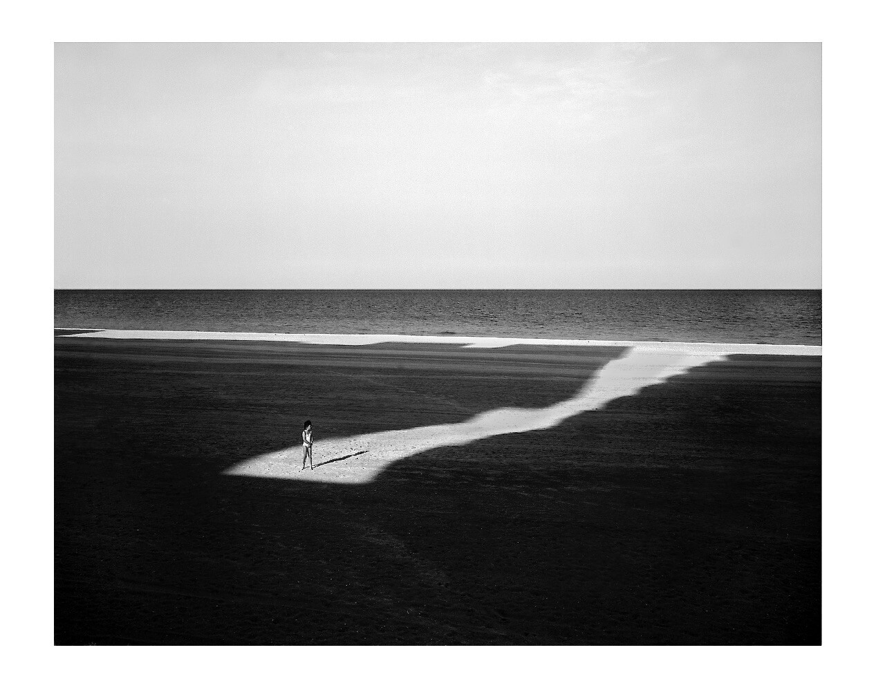 Little Girl On Beach