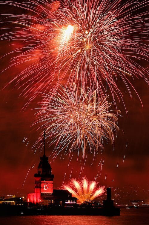 Digital Image Picture Photo Pic Wallpaper Background Fireworks In Night Sky 7