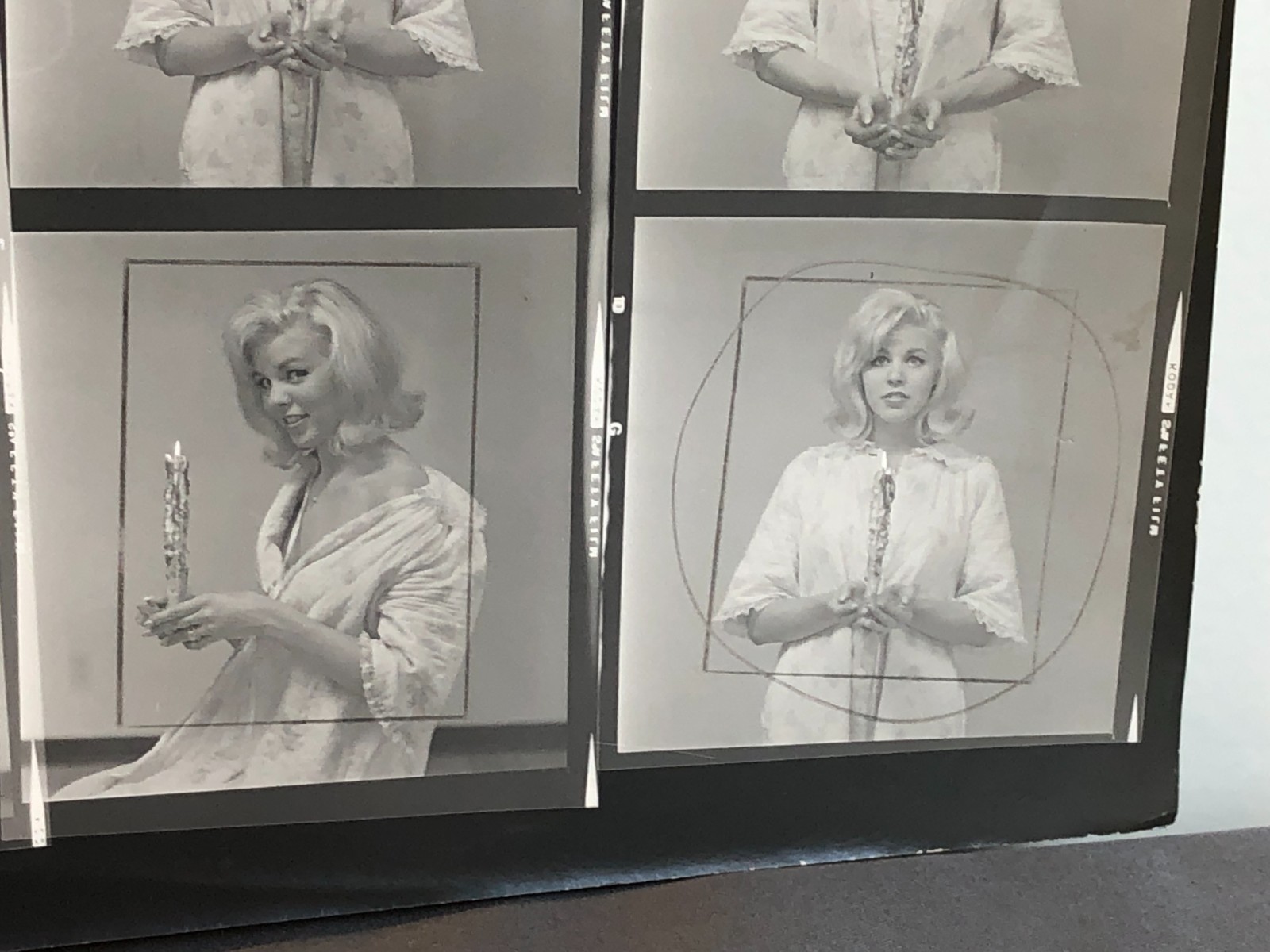 NEWLY FOUND! Hendrickson PHOTO Contact Sheet Proof & Negatives CUTE BLONDE