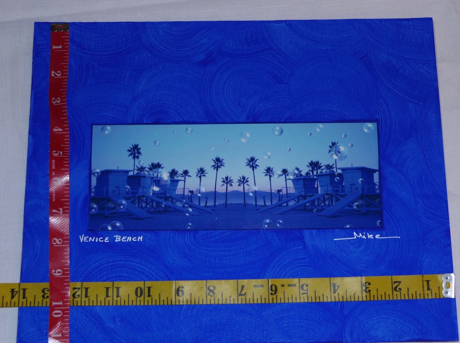 ART PHOTOGRAPH VENICE BEACH CALIFORNIA SIGNED MIKE