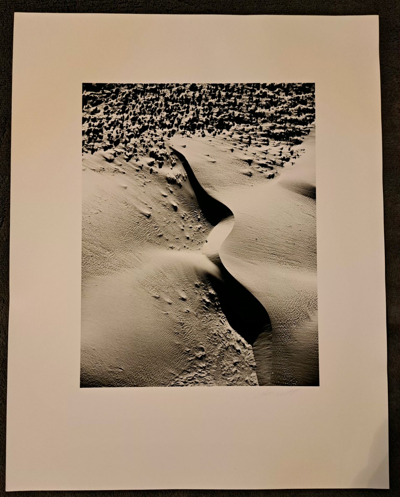 William Garnett “Sand Dune #1, Palm Desert” DOUBLE SIGNED Silver Gelatin Print