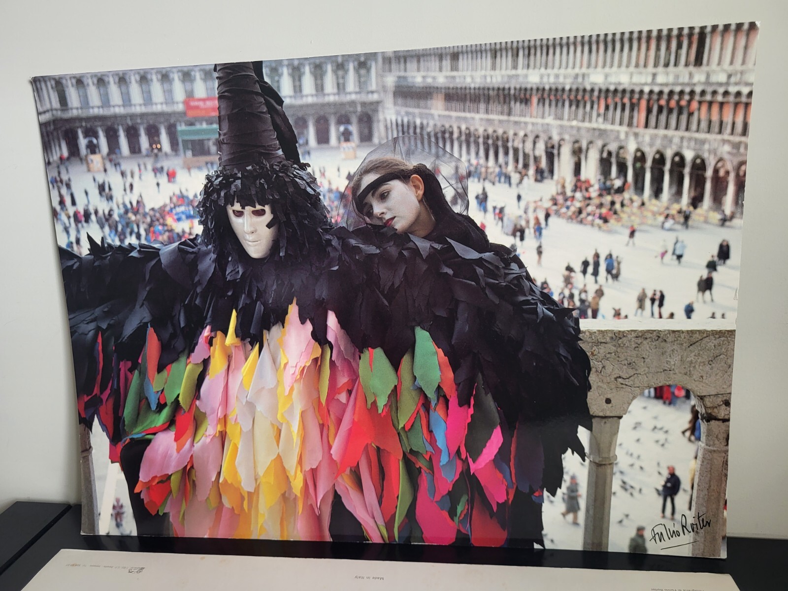 Italian Fulvio Roiter Photograp Print Lot Of 6 Venezia Maschere Di Carnevale