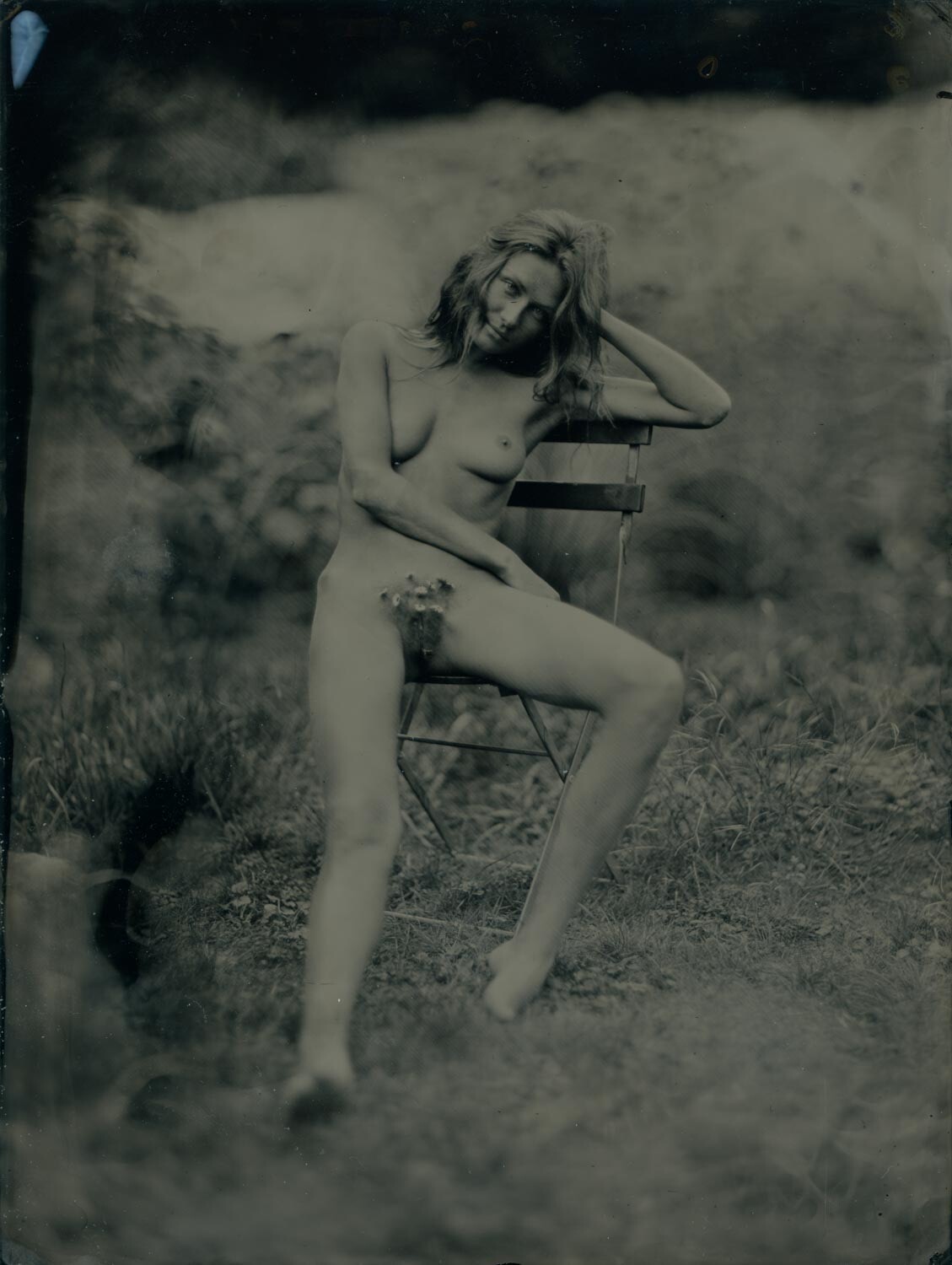 Original ART Nude COLLODION WETPLATE 18x24cm (8×10″) 010