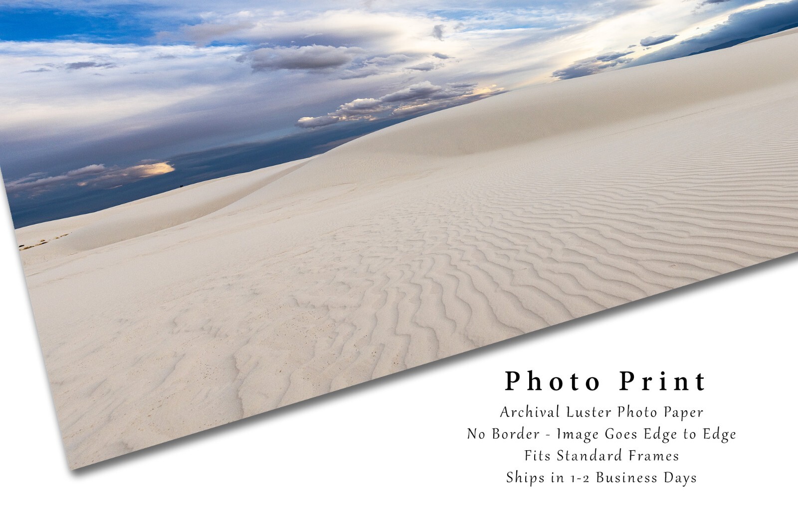 Desert Photography Print: New Mexico, White Sands NP, Dunes, Picture, Photo