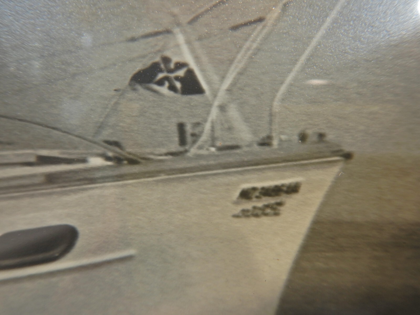 LARGE Vtg 1950s 60s Power Yacht Photograph Richardson Boat Cheaspeake Bay