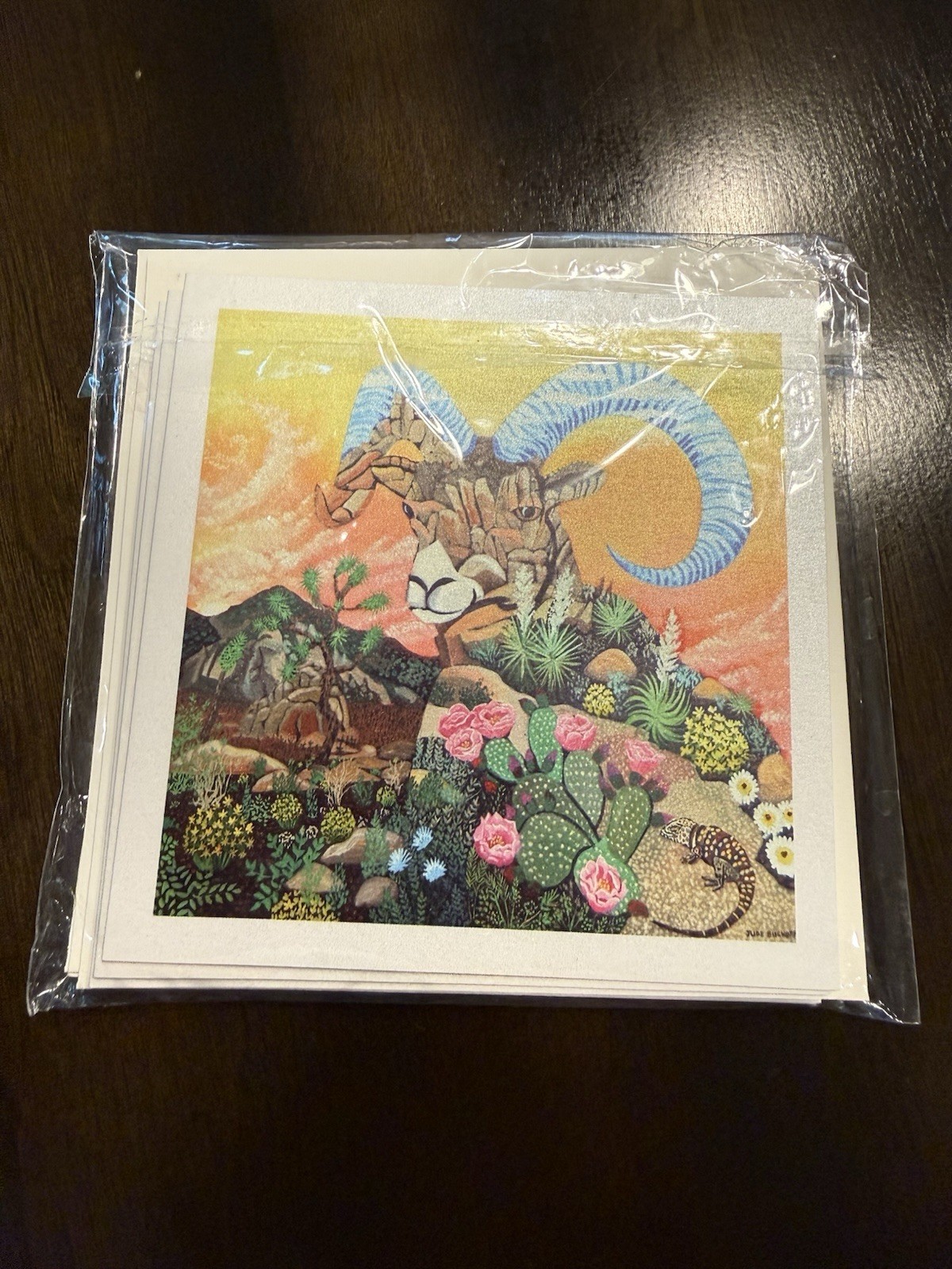 Jude bischoff Art Cards -set of 5 (5×5 Inches)
