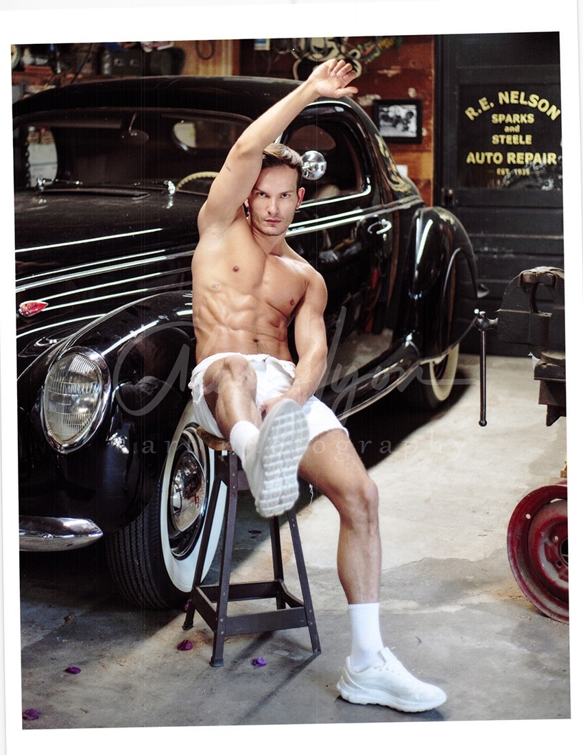 11 X 8.5 Alan Lyon Original Male Photo gay interest (10) Marcellus vintage garag