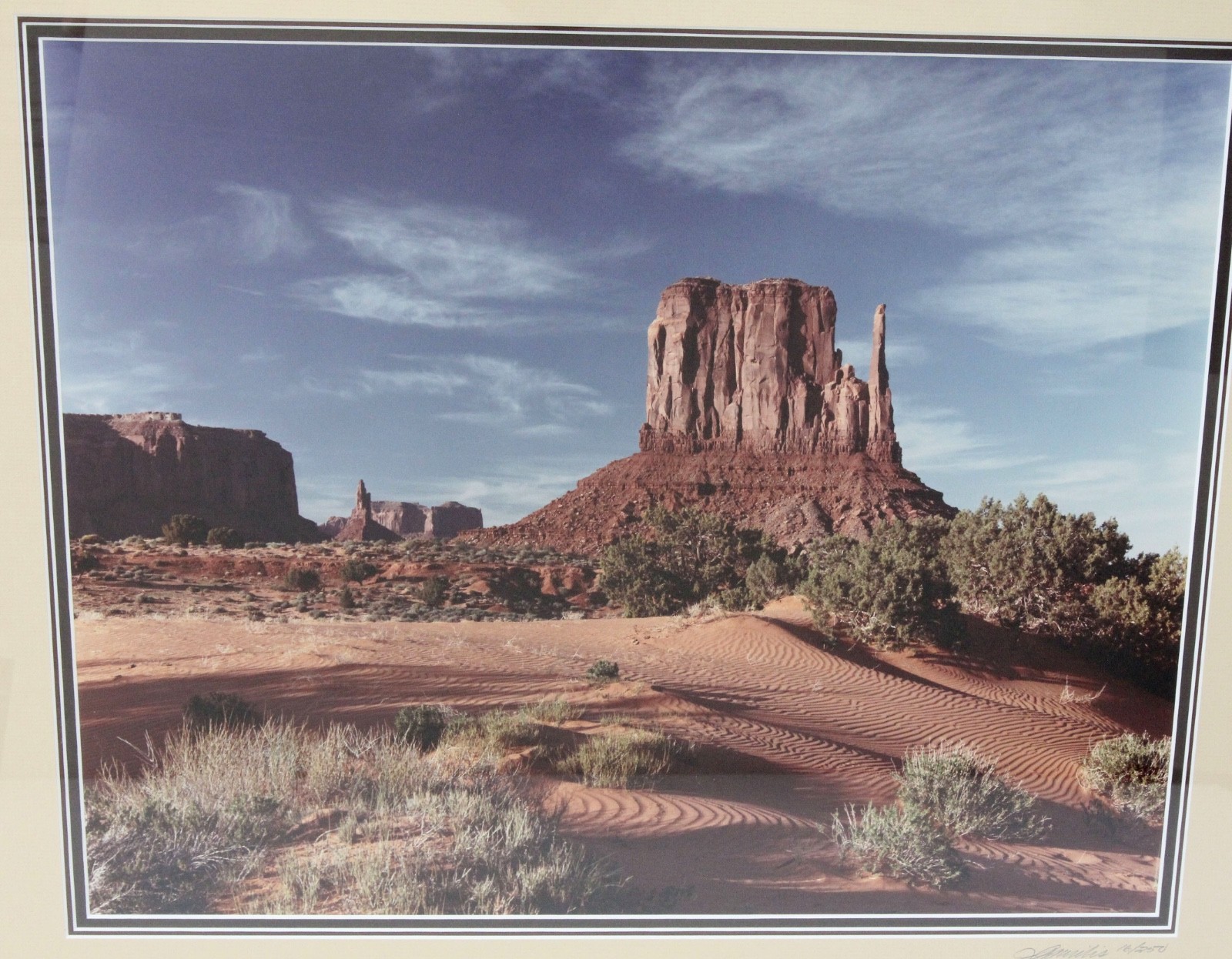 John Gavrilis 1988 Signed 16×20 Photograph 16/250 Monument Valley Arizona Framed
