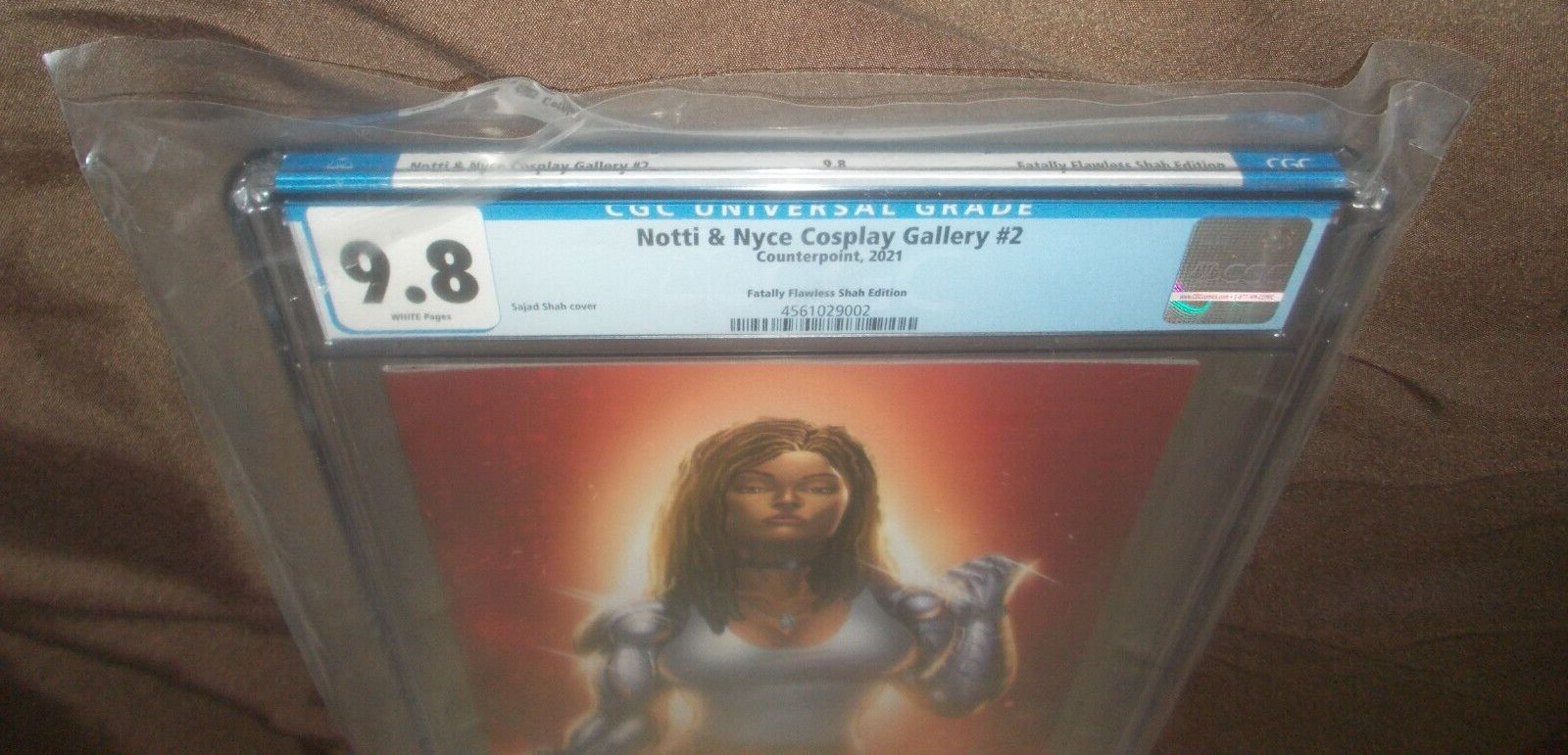 Mortal Kombat Jax CGC 9.8 # 2 SHAH VARIANT 2021 CLEAVAGE! Notti & Nice Cosplay