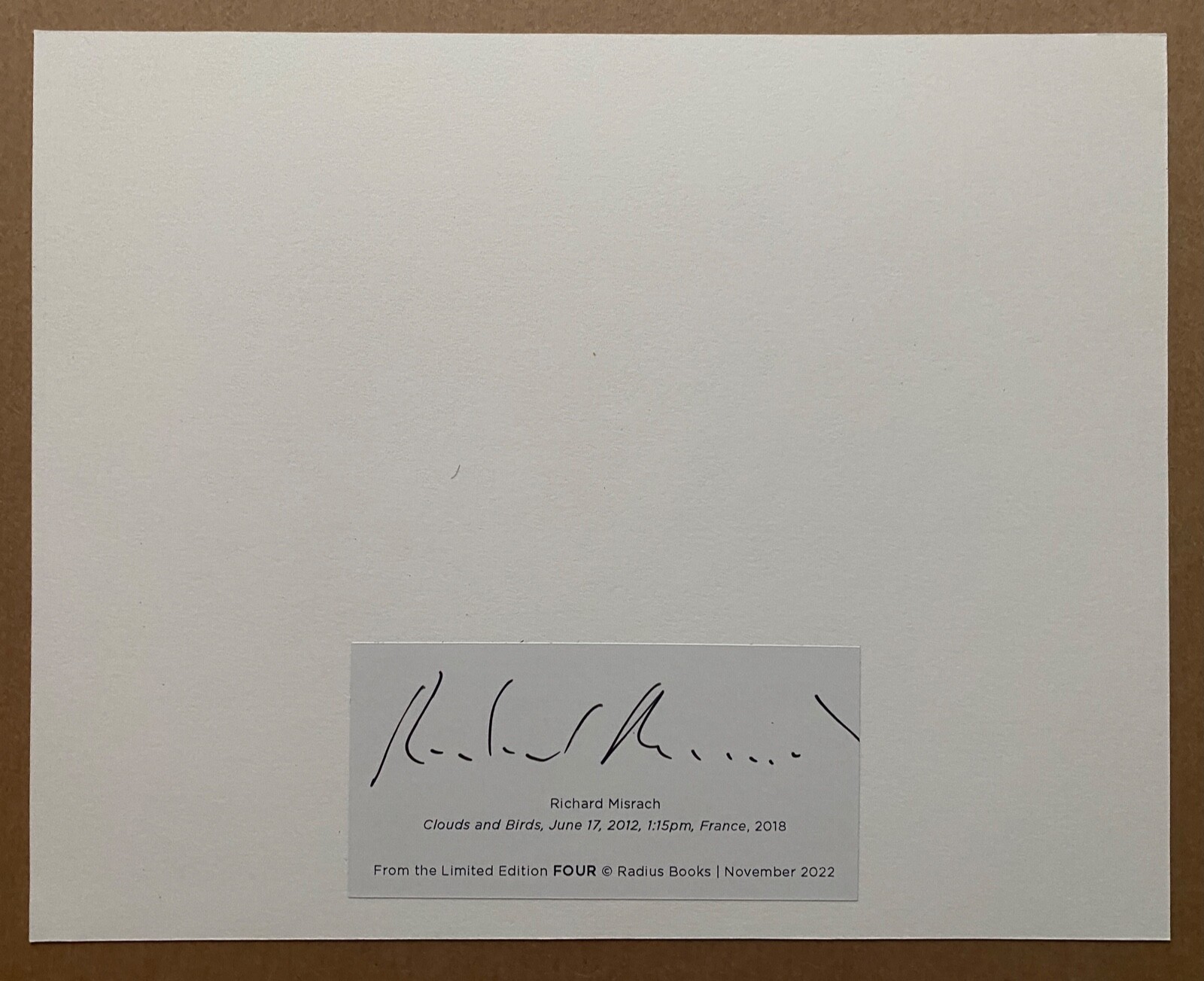 RICHARD MISRACH signed limited edition photograph – FOUR Portfolio (2022)