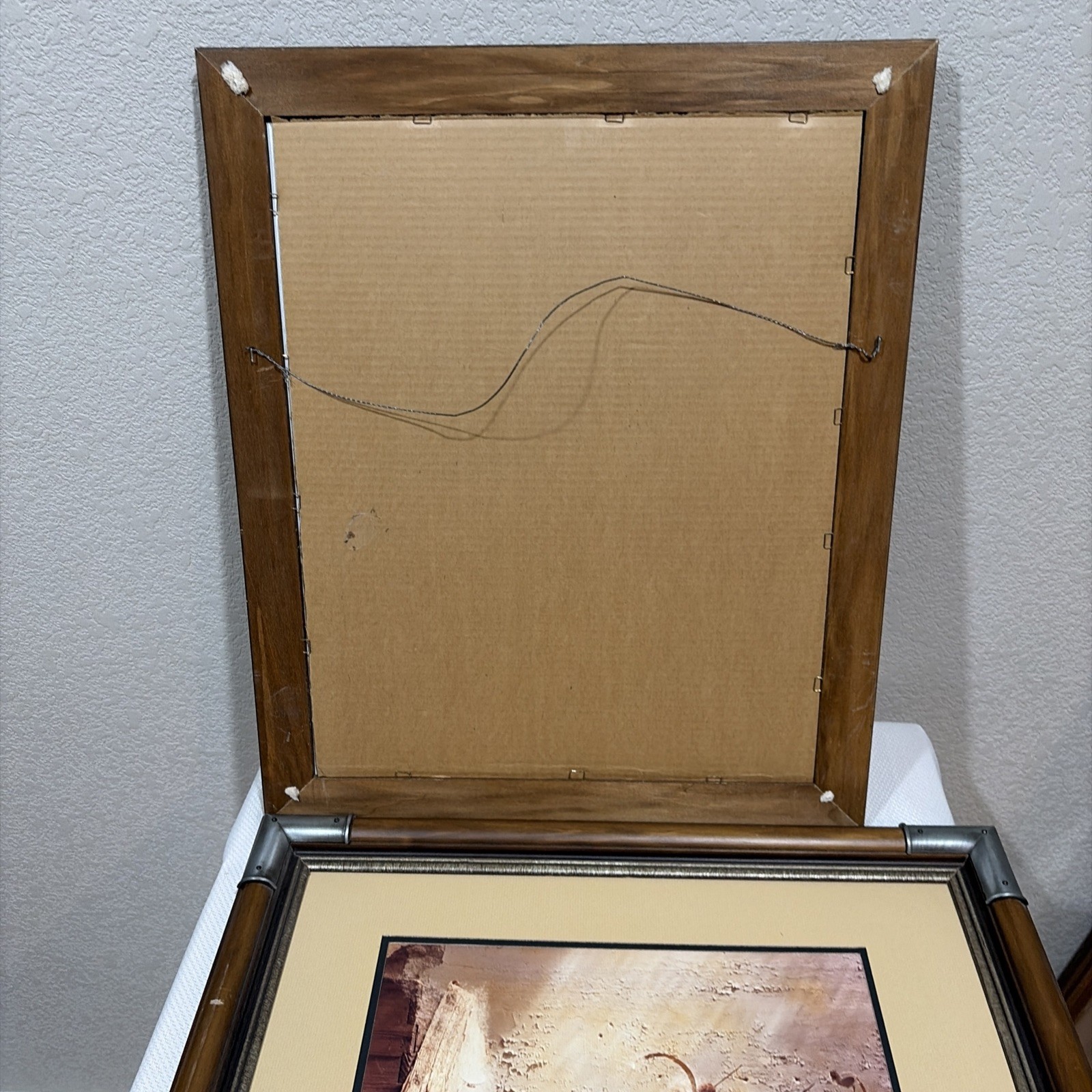 Set of (2) Signed 1971 Art Gore Prints w/ Wax Seals in Wooden Frames