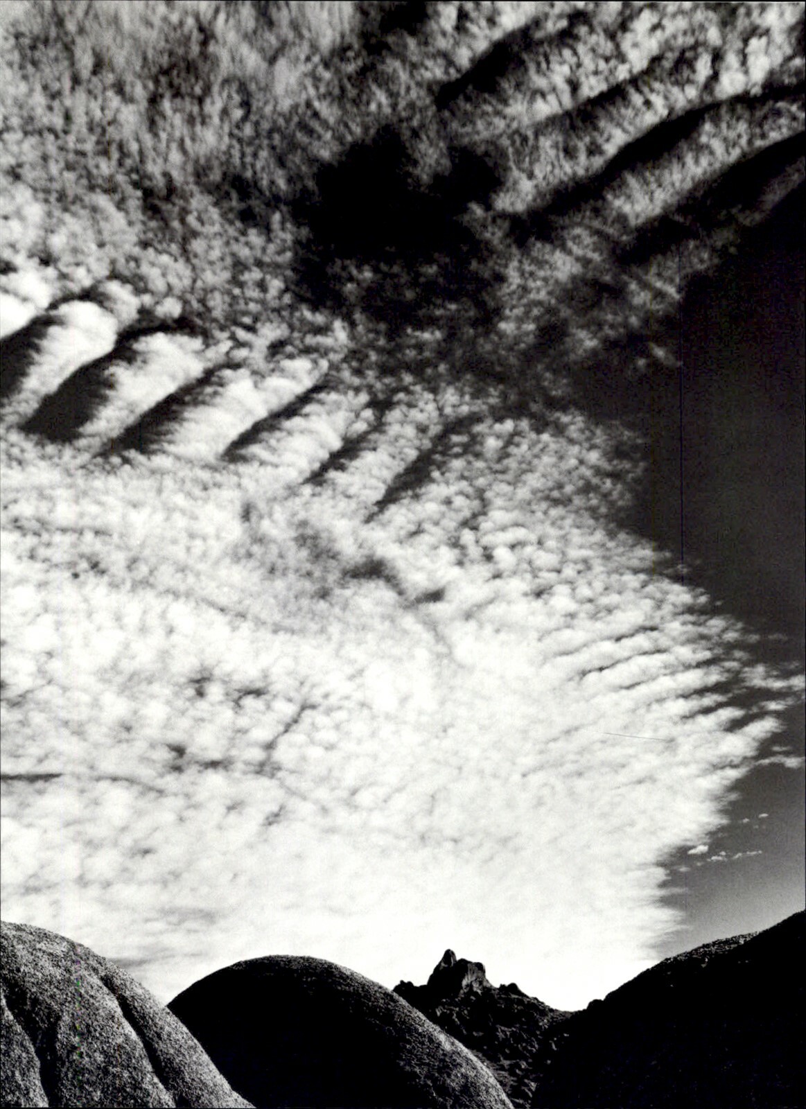 1972 1950 Ansel Adams Alabama Hills Clouds Owens Valley California Art Photo