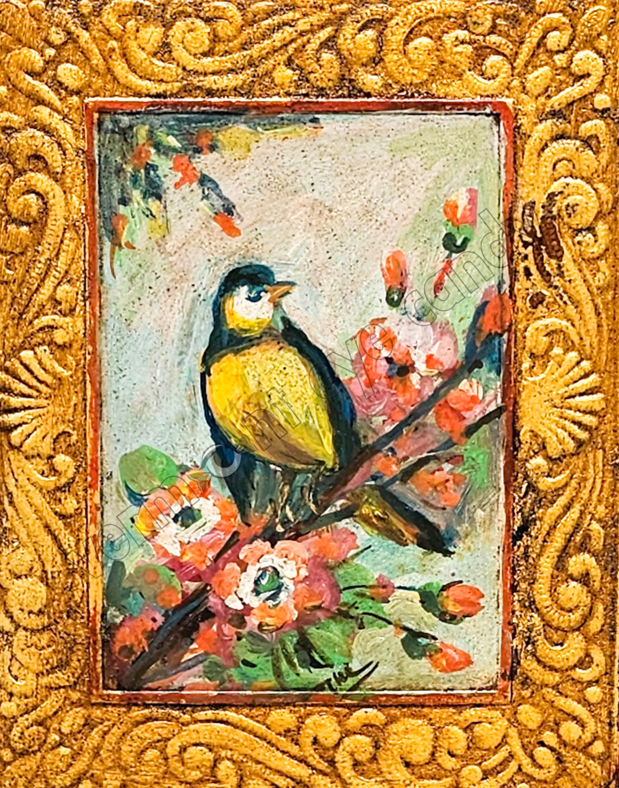 Bluebird & Blossoms Bird Wall Art for INSTANT DIGITAL Print at Home Nature