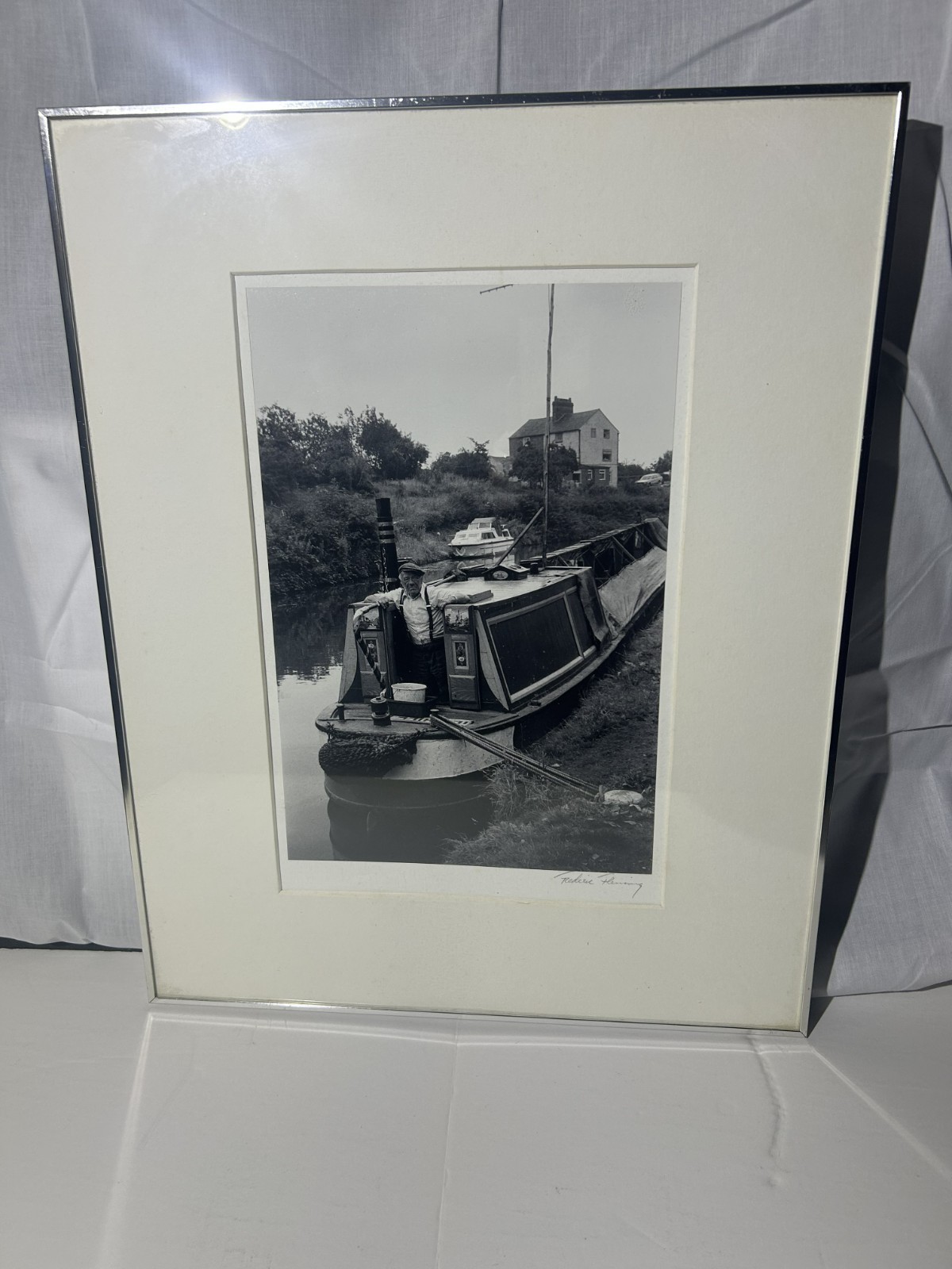 Frederic Fleming Signed 1980 B&W Gelatin Silver Print – Bridgewater Canal