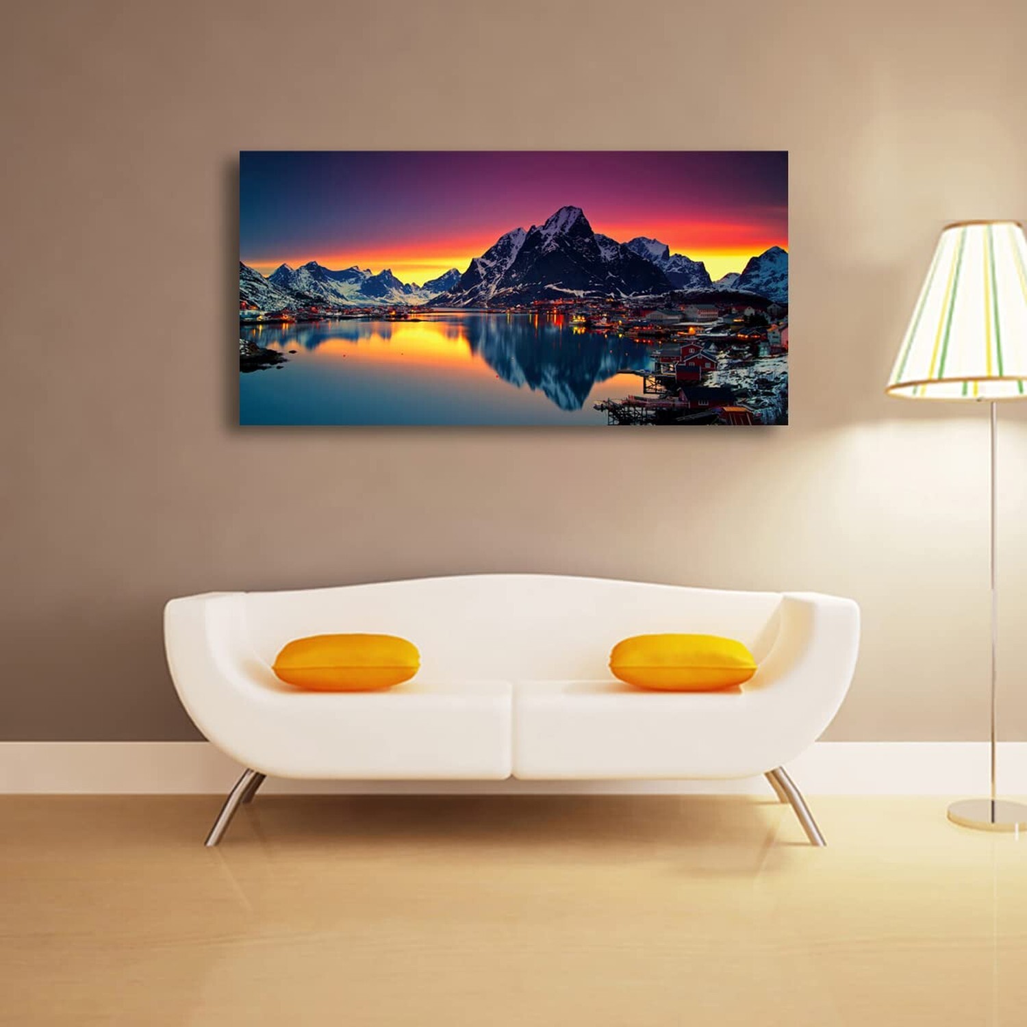 Nature Wall Art Colorful Lake Mountain Picture Canvas Prints Poster Landscape…