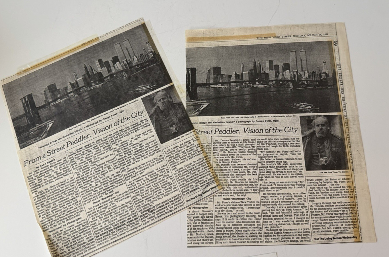 George Forss B&W Photograph New York City Modern East River Fireworks Original