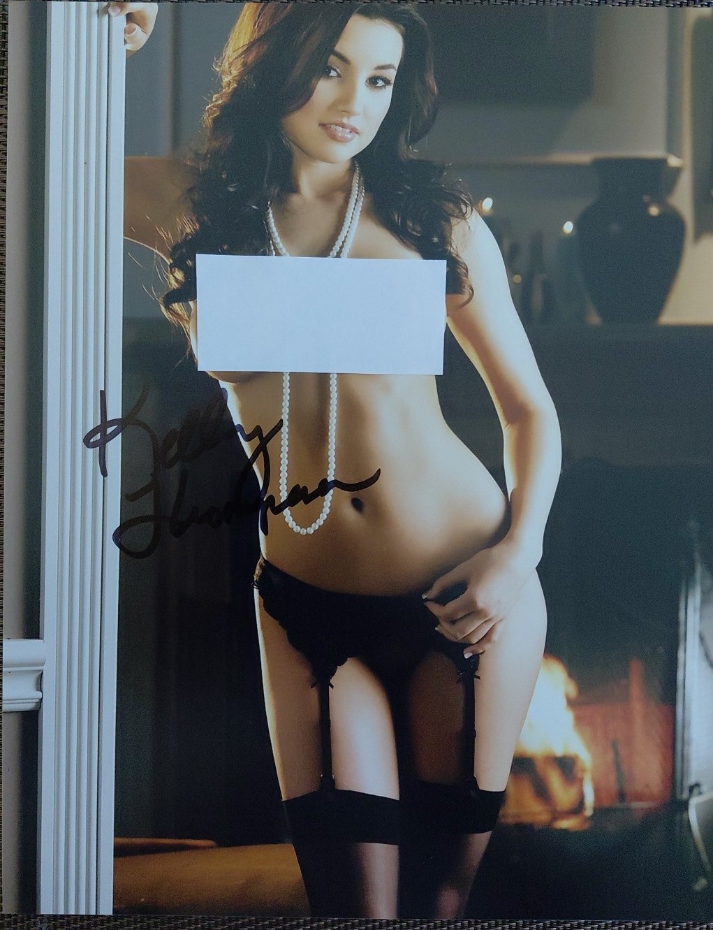 Kelly Thompson Playboy Playmate Model Hand Signed 8X10 Autograph ACC*COA