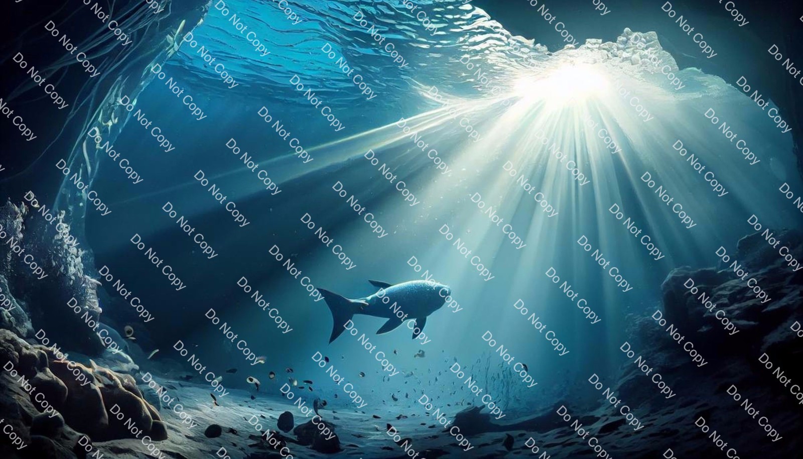Digital Photo Image Wallpaper Background Underwater Sea Adventure