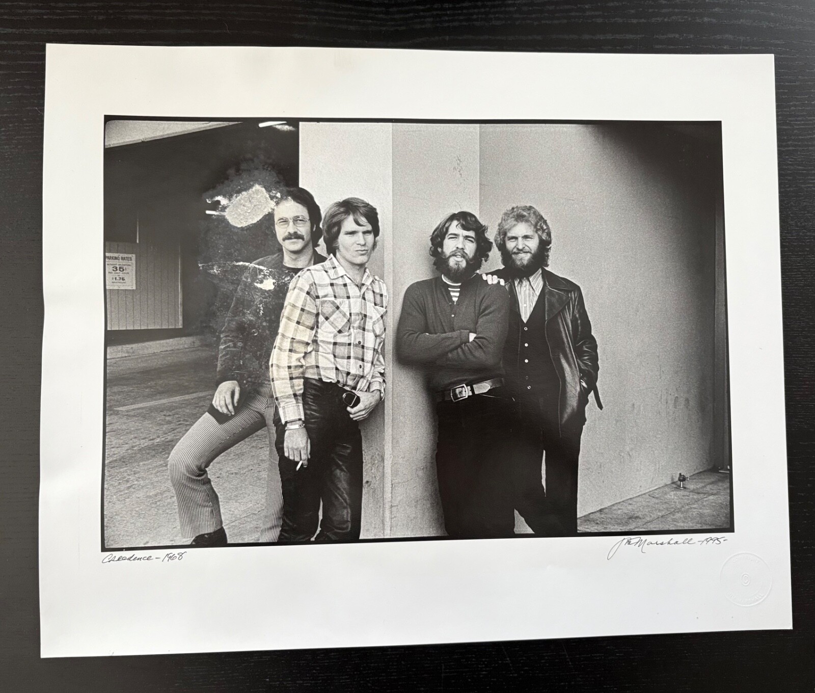 JIM MARSHALL PHOTOGRAPHY – CREEDENCE – SIGNED – 16″ X 20″ – 1968 / 1995.