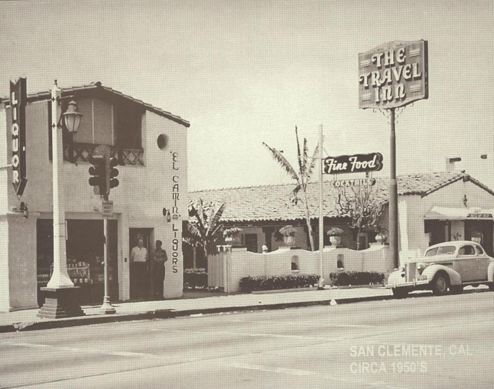 SAN CLEMENTE El Camino Real TRAVEL INN Photo Print 1526 11″ x 14″