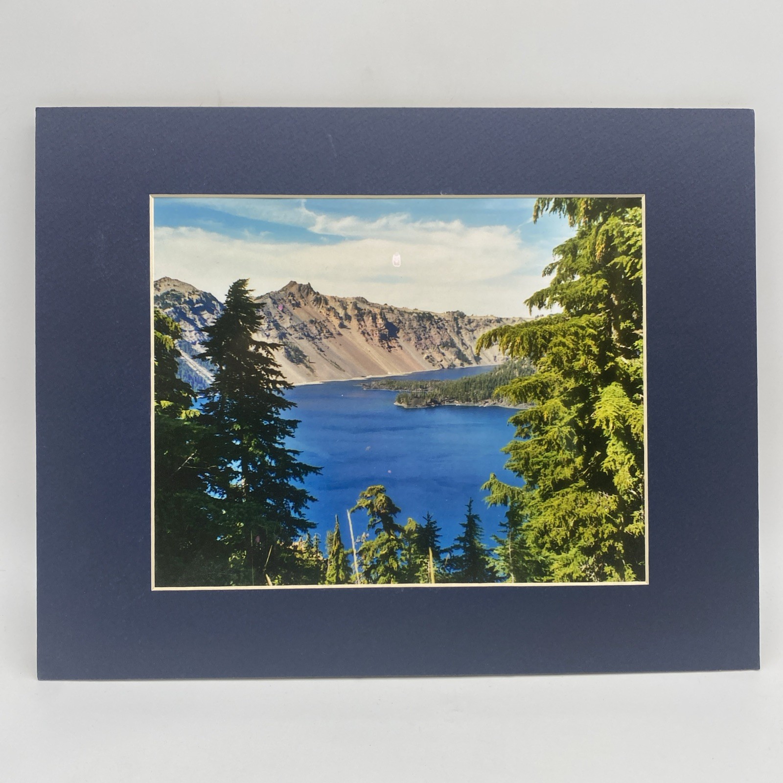 Matted Lake Mountains Landscape Photo Print 11 X 14 Wall Art Gallery Decor