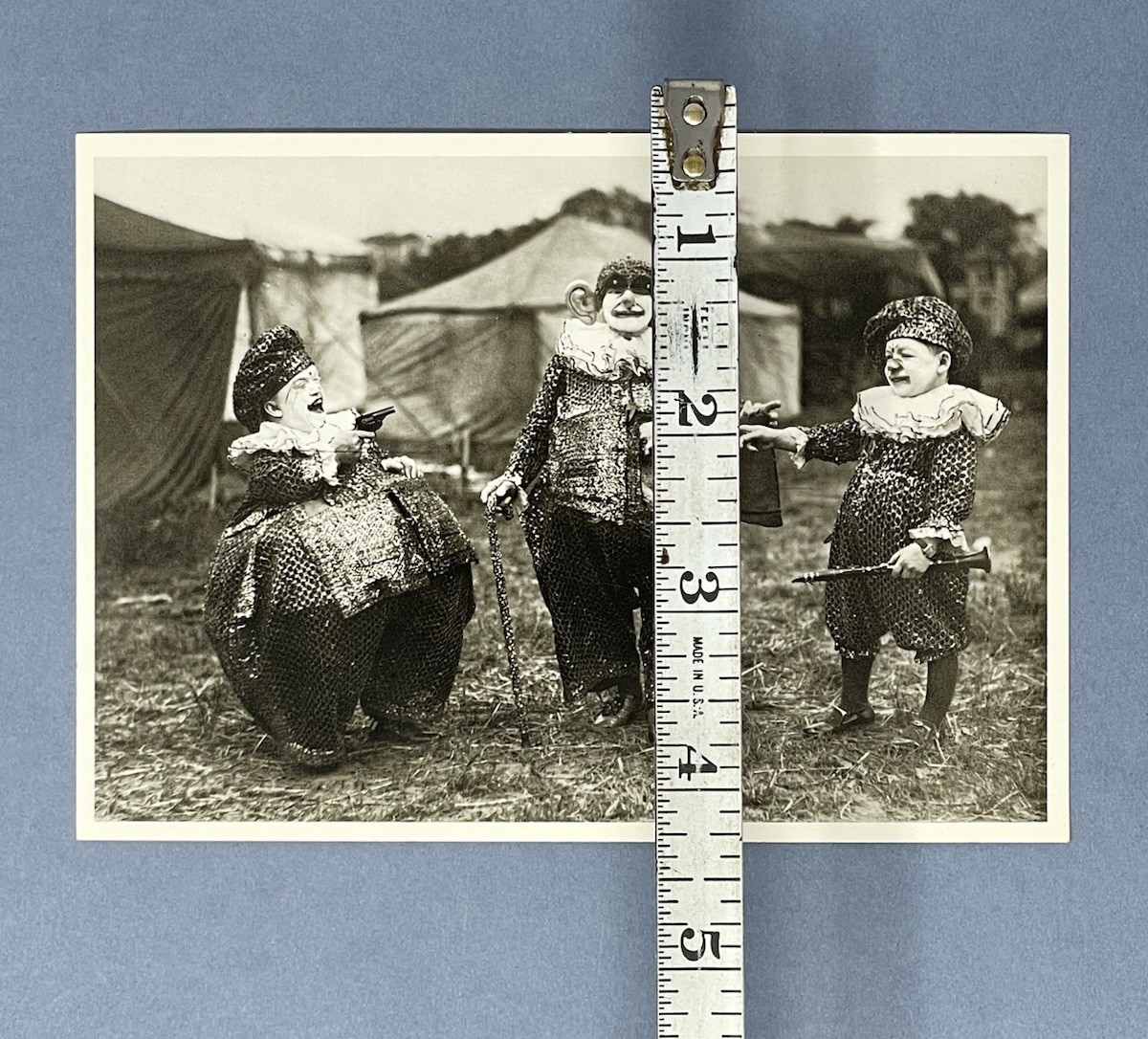 Kassino Clowns w. Dog c. 1920 Fotofolio Art Print Card