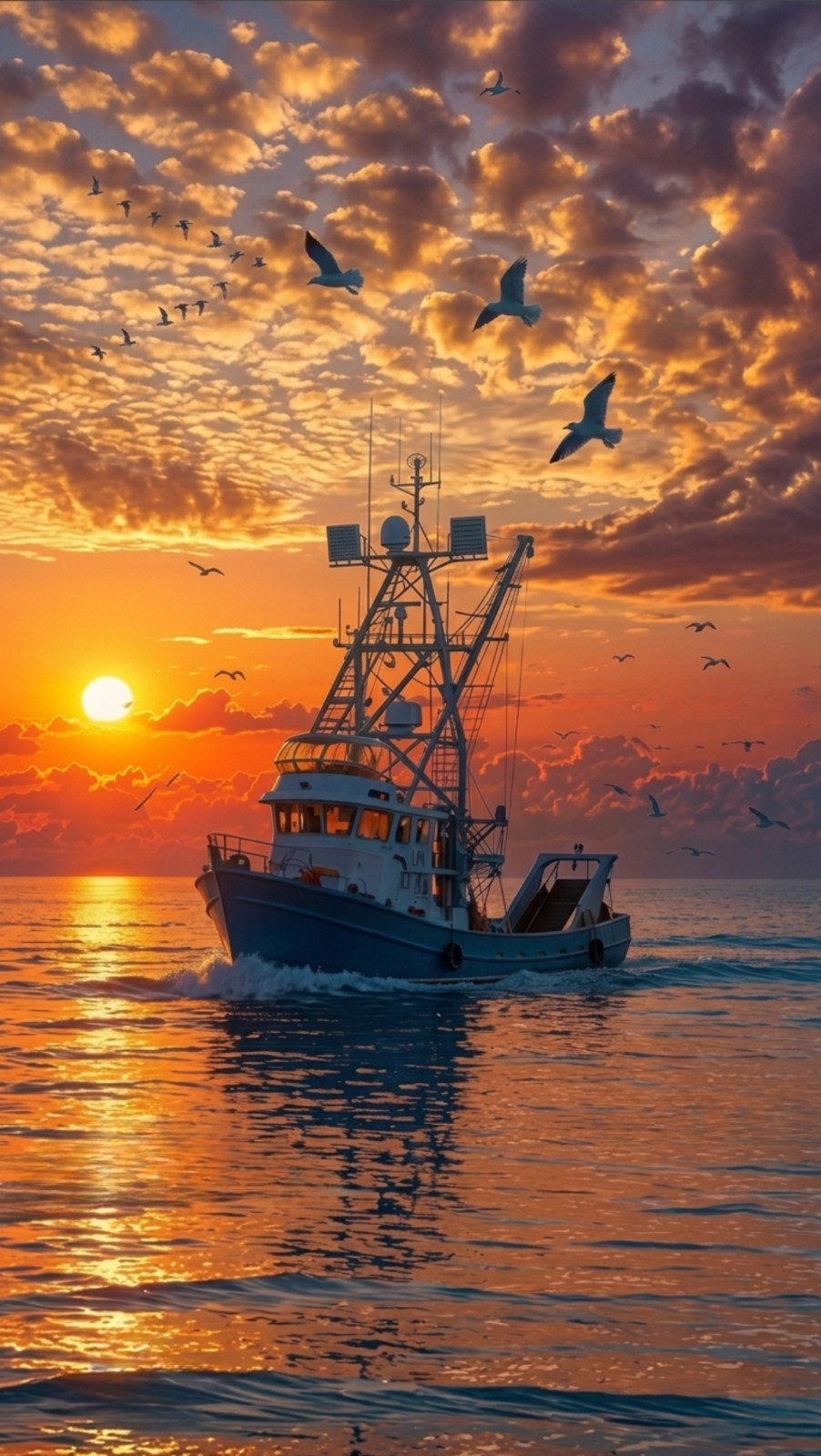 Digital Image Sea Photo Boat Picture Background Mobile Wallpaper AI Art Sample