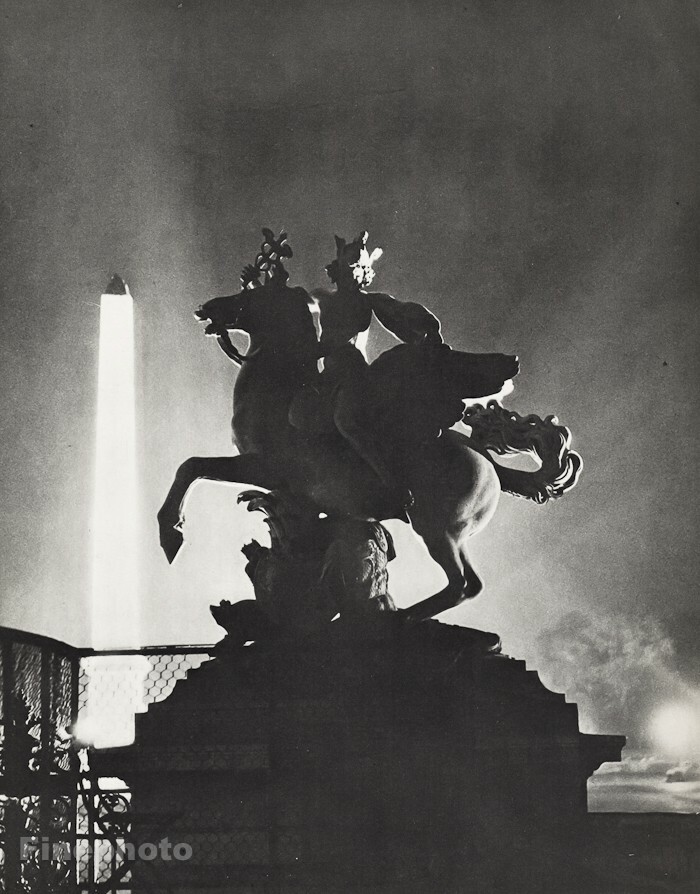 1926/34 Original MAN RAY Hermes Sculpture Pegasus Paris Tuileries Photo Gravure