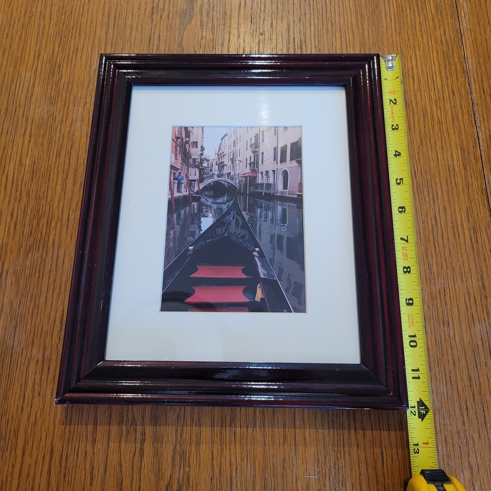Black Cherry Framed Venice Photo Art 12″x10″