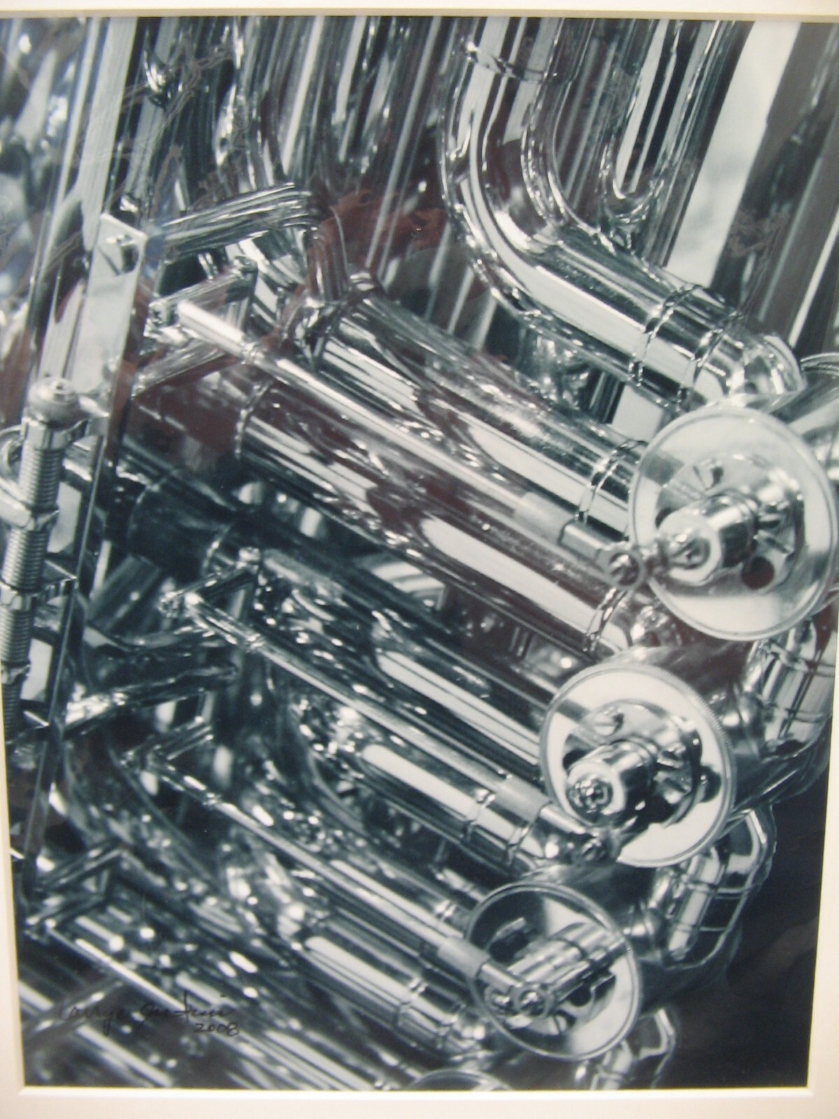 ART PHOTOGRAPHY Saxophone Valves B&W Matte Paper 16×20 By Larry Santucci