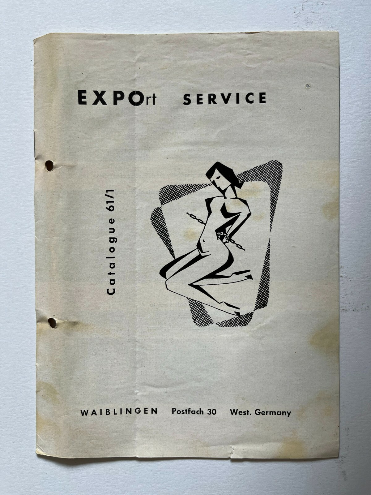 12 Page Original Catalog 1961 Photo Movies 8mm Bondage Nude Patent Leather Nude A