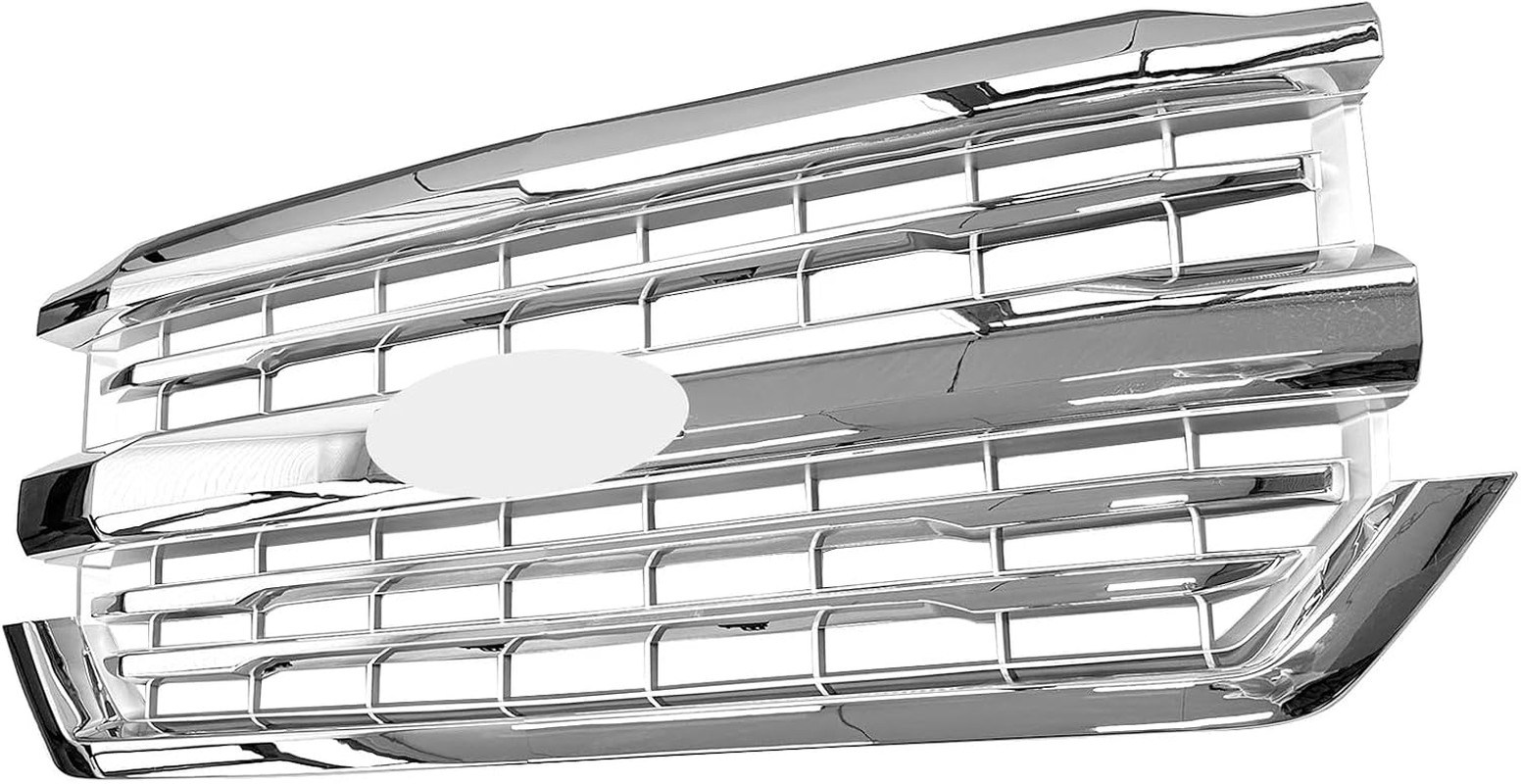 For 2016 2017 2018 Chevy Silverado 1500 Front Bumper Upper Grille, Chrome | Dire