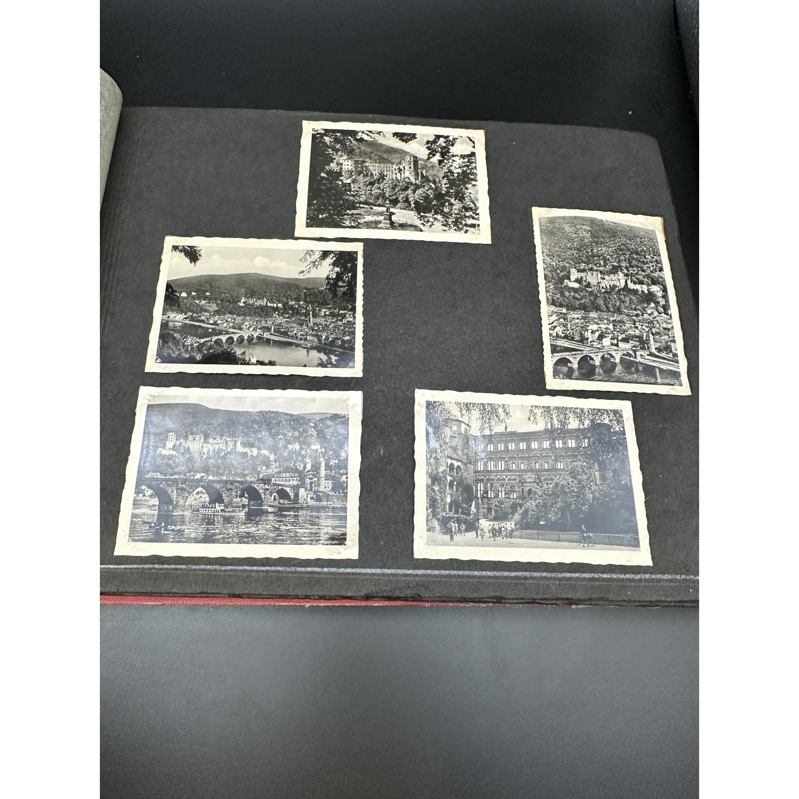 Antique Photo Album 1951 Post War Germany Sweden Portugal Travel Photographs JS