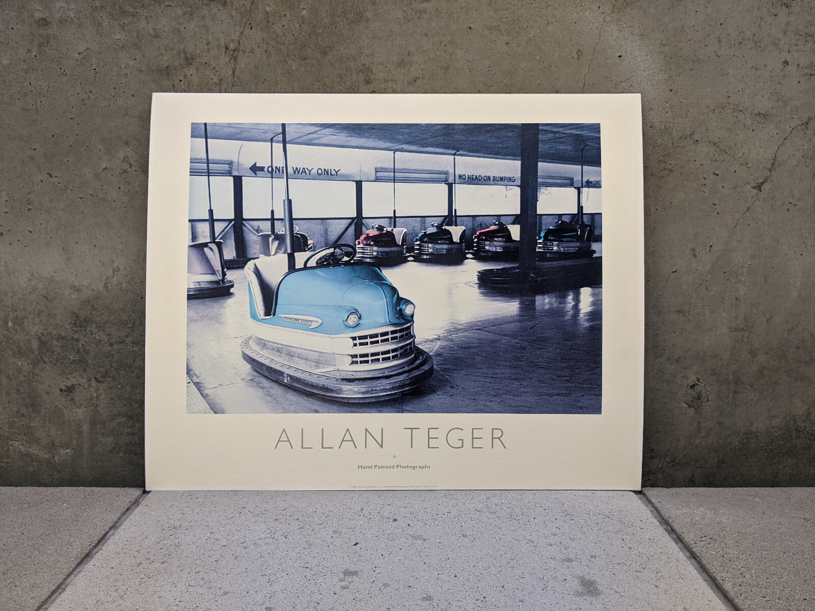 Allan I Teger ’88 Original “Lusse Skooter Bumper Car” HAND PAINTED PHOTOGRAPH