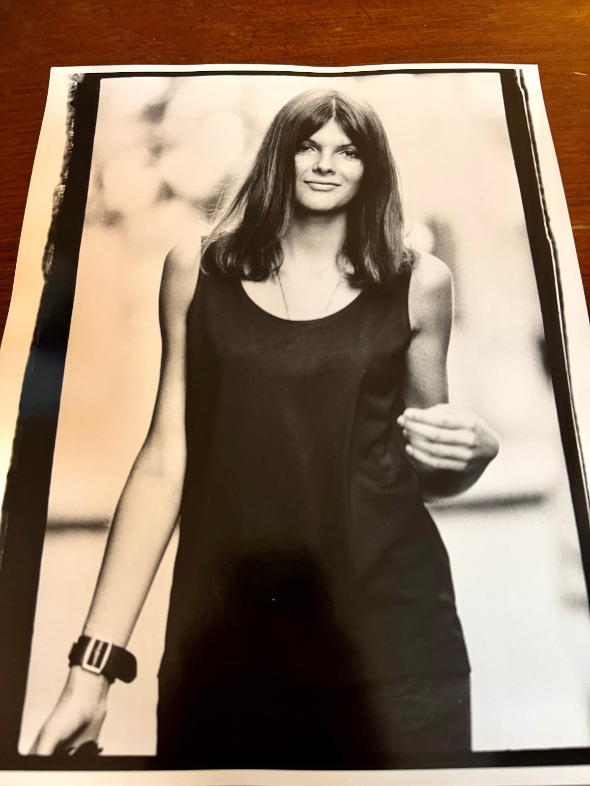 Vintage Silver Gelatin Print Of Fashion Model Joel Brodsky Studios 14″ x 11″