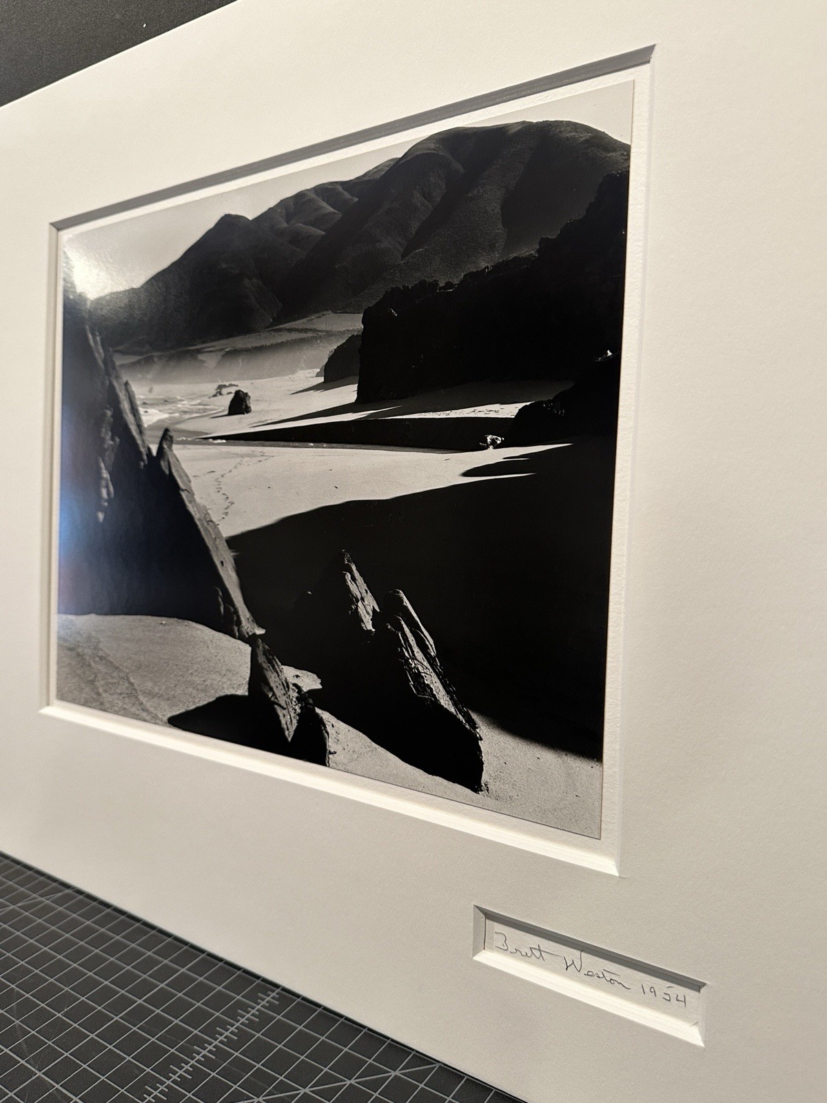 Brett Weston “Garrapata Beach 1954” Original Signed Silver Gelatin Print 11”x14”