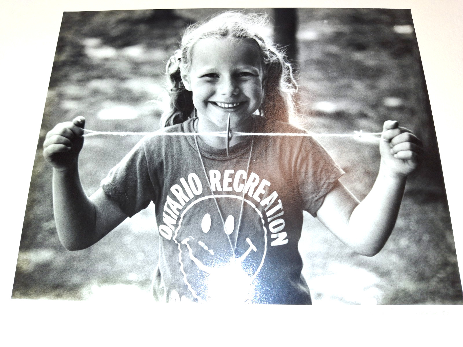 B+W Photography 8″x10″ Kids at Camp 4 Portrait Gelatin Silver Print Vtg Darkroom
