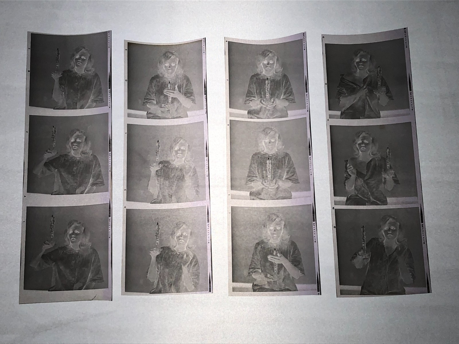 NEWLY FOUND Hendrickson PHOTO Contact Sheet Proof & Negatives MARILYN LOOK-ALIKE