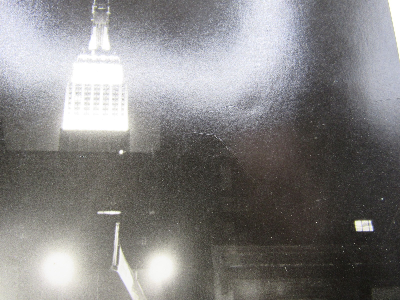 Signed Paul A. McDonough (1941–2025) b&w photo New York City at Night 1983