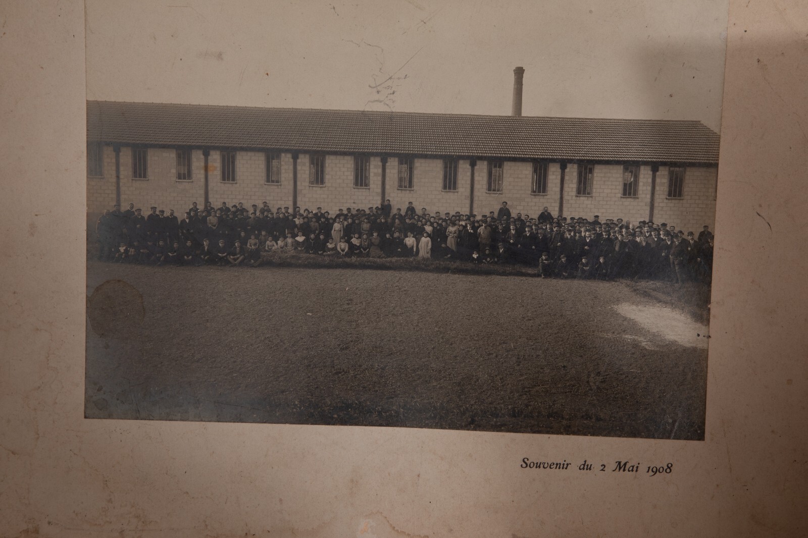 Photo Print Vintage 1908 Factory Souvenir 21X28Cm