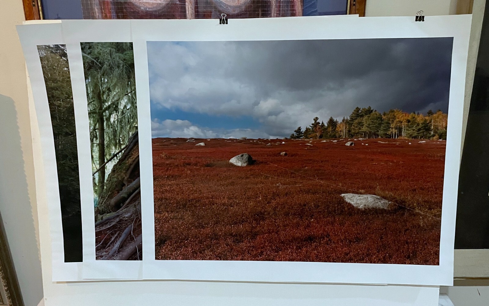 GROUP OF THREE (3) LARGE LANDSCAPE COLOR PHOTOGRAPHS – SIGNED, TITLED, DATED