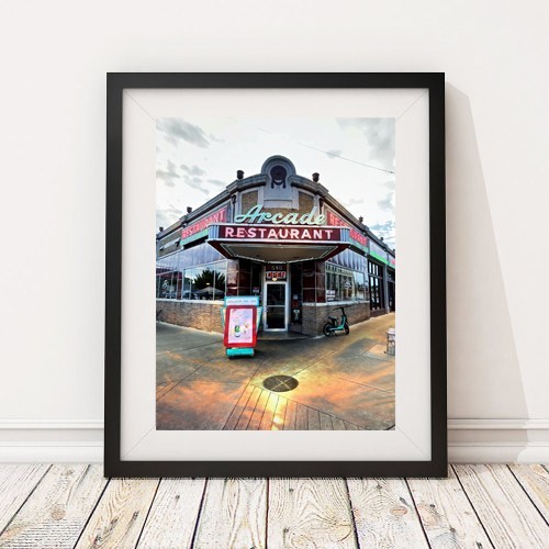 Memphis Tennessee Arcade Diner Restaurant Set of Three Photography Prints