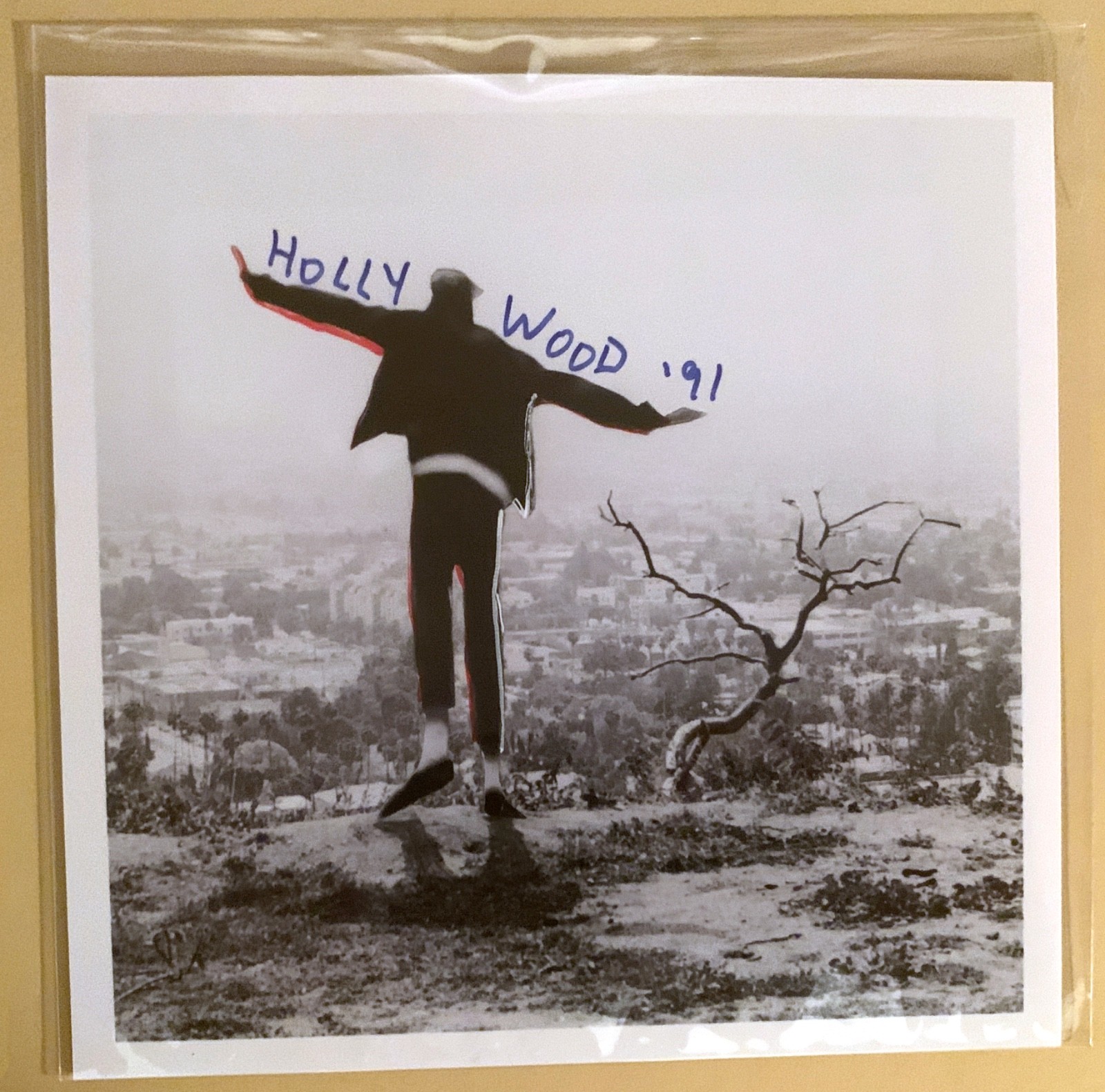 SIGNED JIM GOLDBERG HOLLYWOOD ’91 MAGNUM 6 X 6 SQUARE PRINT HAND MODIFIED NEW