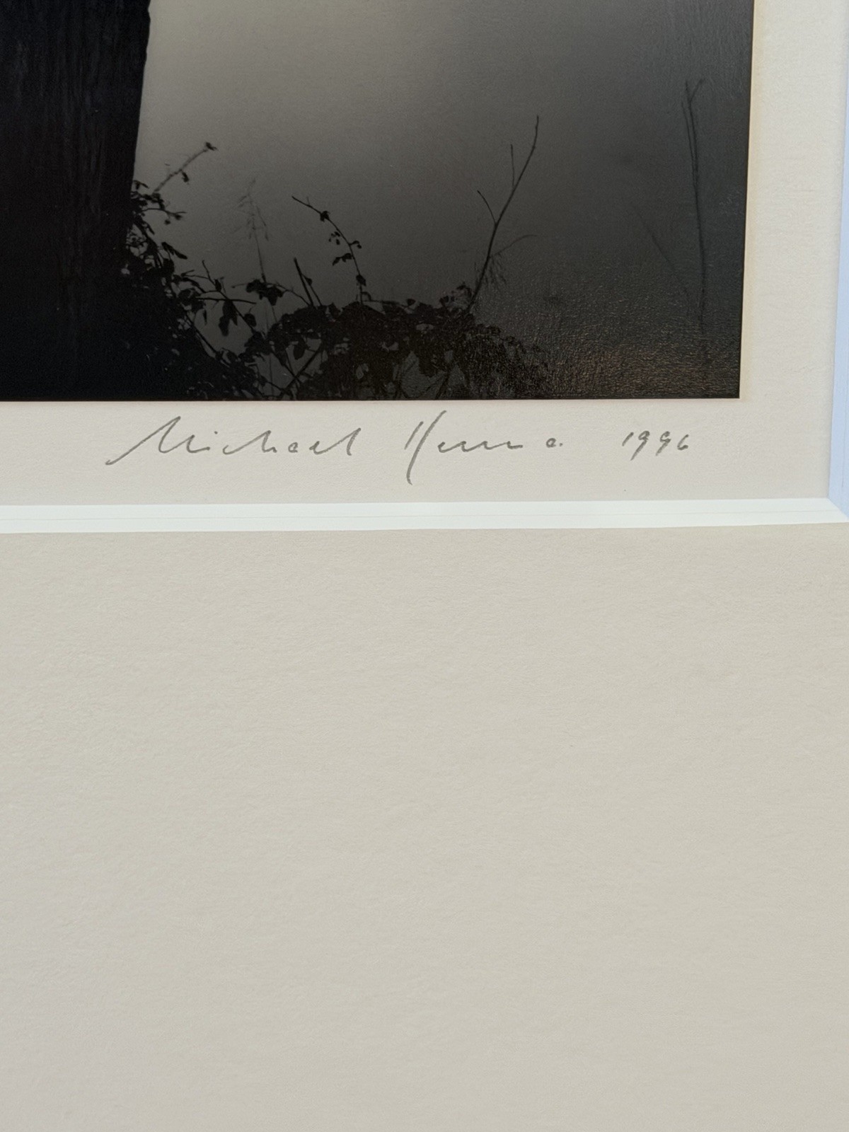 MICHAEL KENNA – “Floating Square” Silver Gelatin Print Photo, Signed 1996 11/45