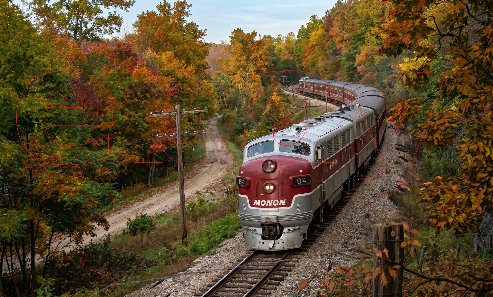 Photo Art Print of the Monon’s Thoroughbred Passenger Train, ca. 1950’s