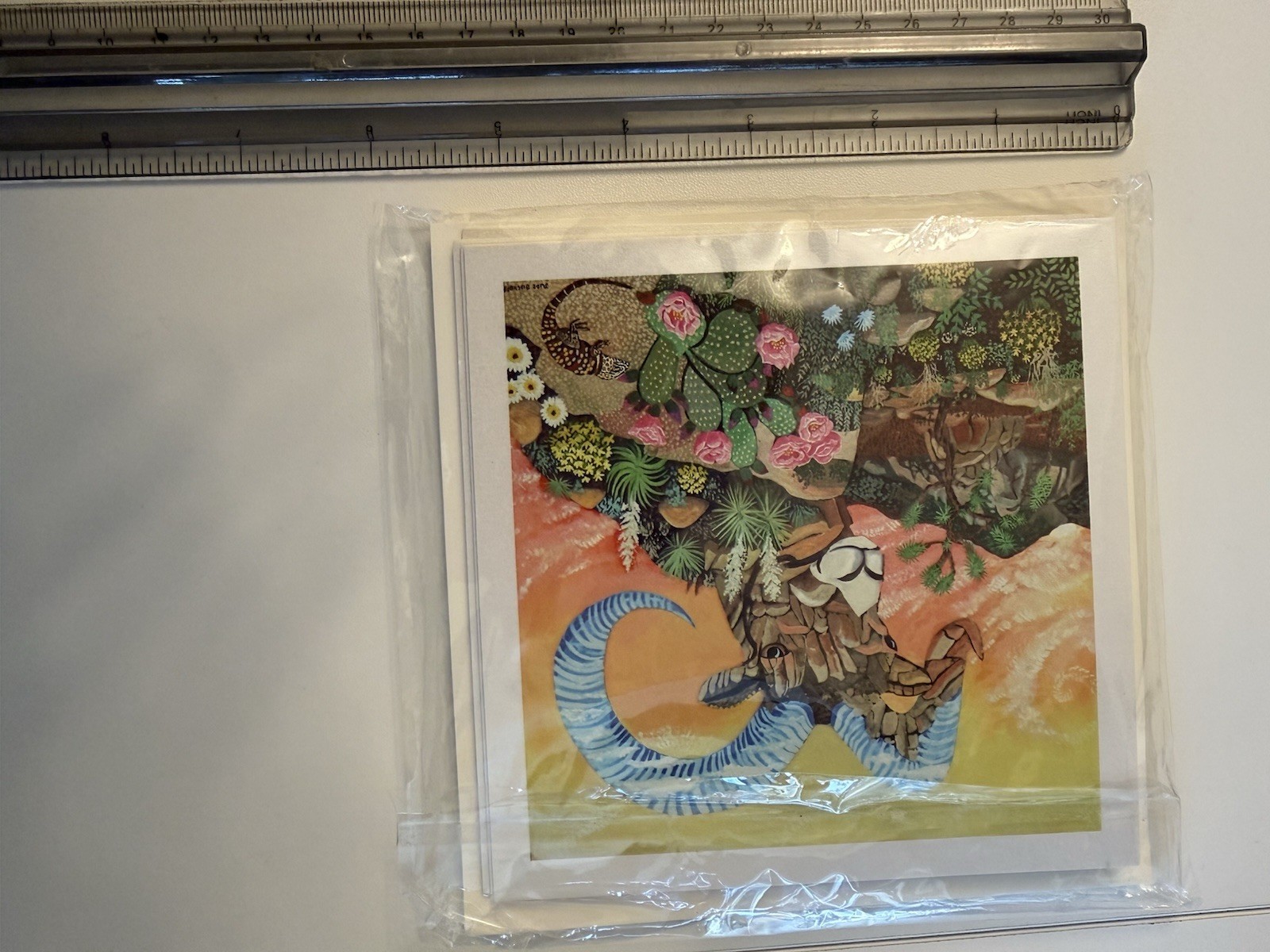 Jude bischoff Art Cards -set of 5 (5×5 Inches)