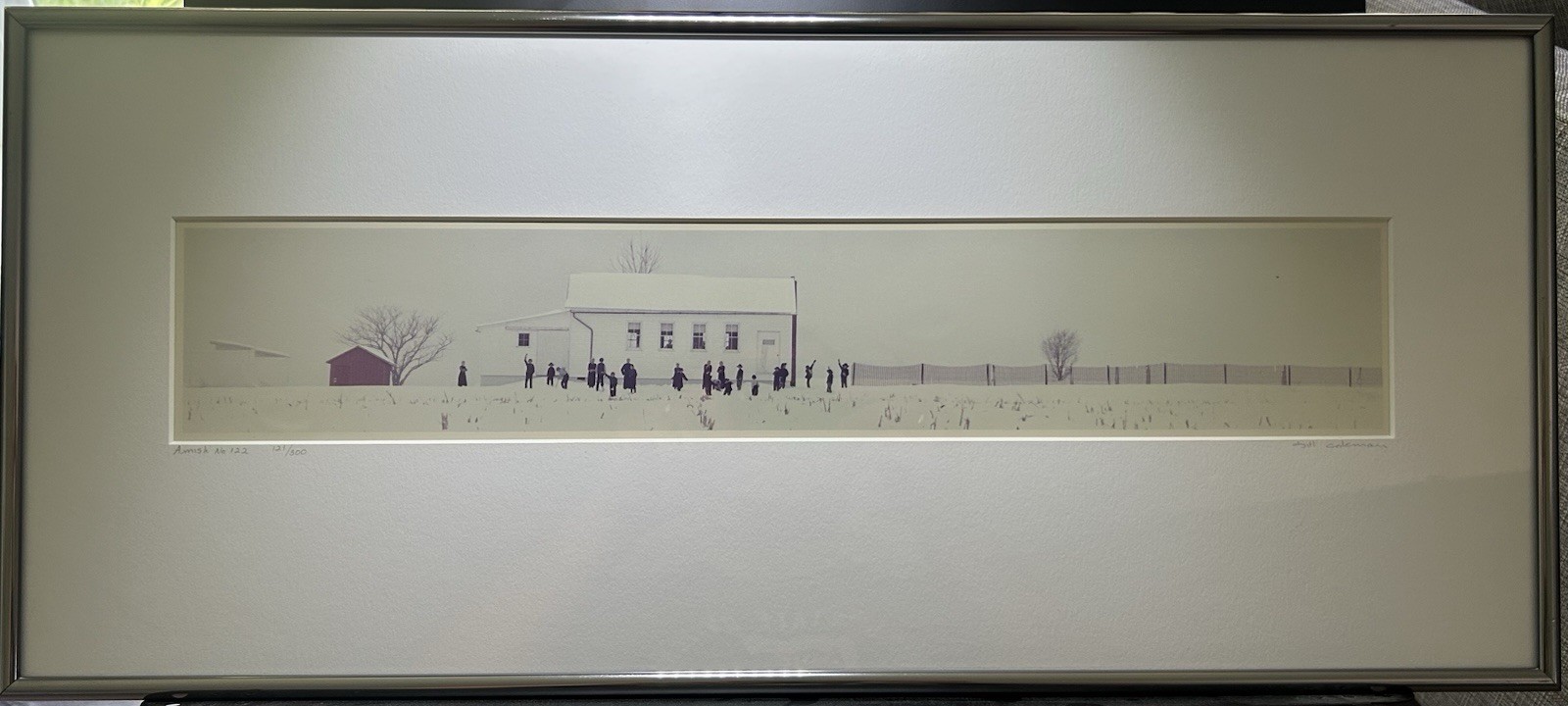 BILL COLEMAN Amish Print # 122 Signed & Numbered 121/300 24″ x 10 1/2″