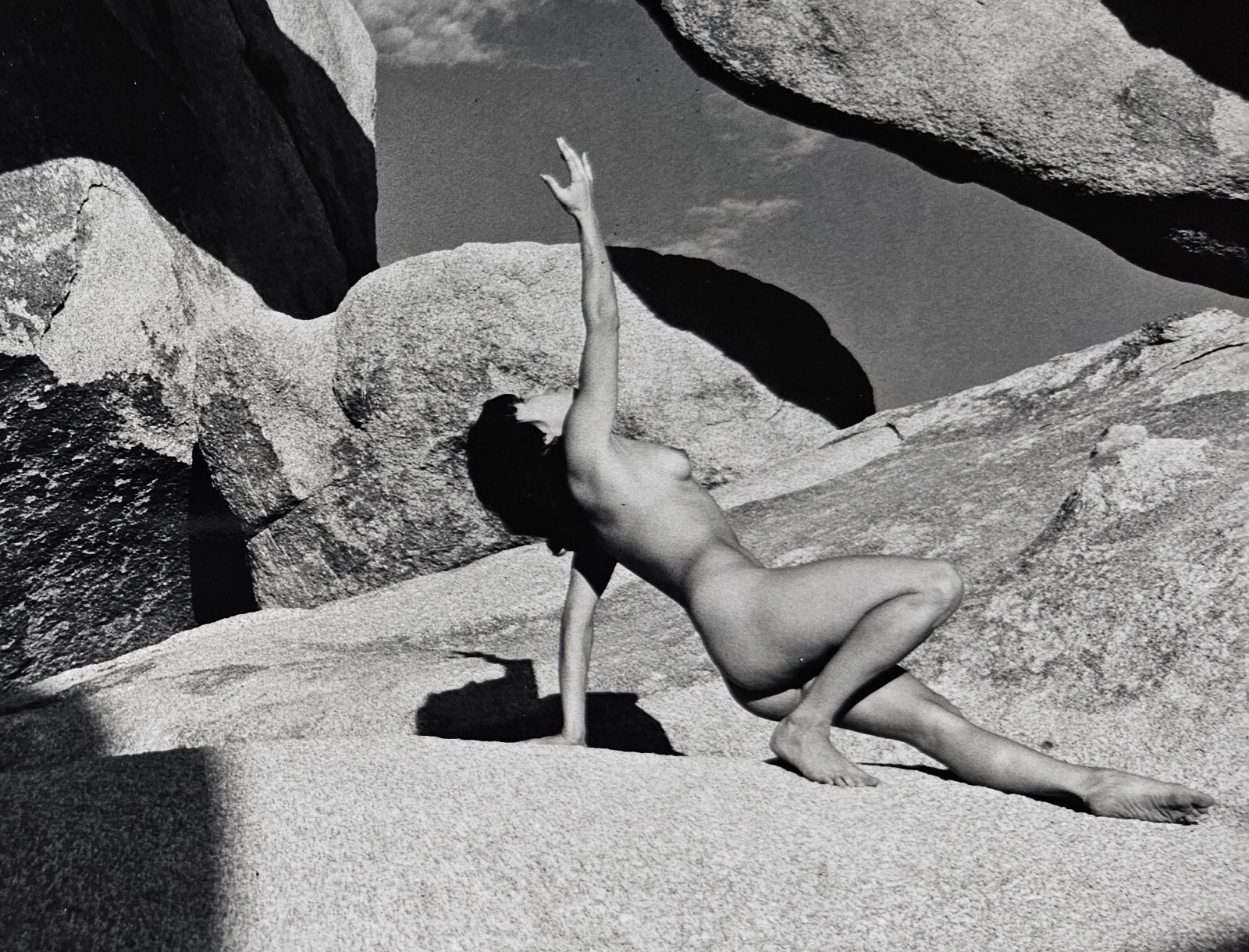 Andre De Dienes Photo Arches Nude in National Park Silver Gelatin Print 1960 COA